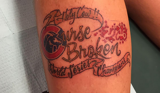 Photo: Cubs fan already has 2016 World Series tattoo