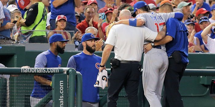 Bryant suffers injury as Cubs get shellacked by Nationals