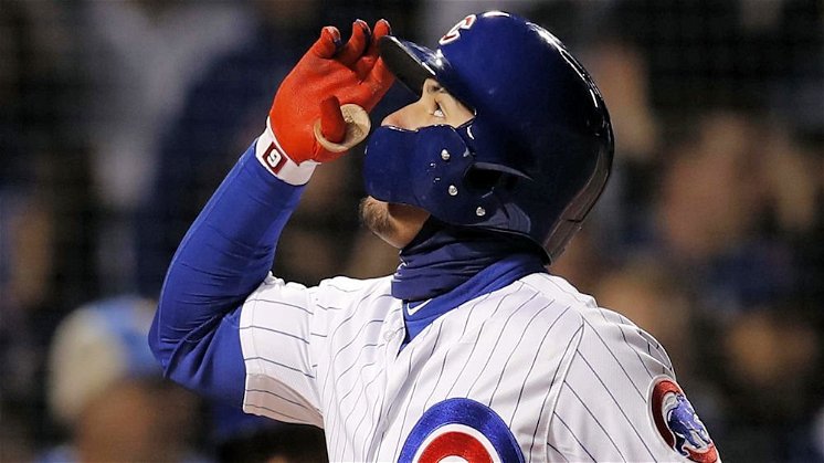 Javier Baez never ceases to amaze. (Credit: Jim Young-USA TODAY Sports)