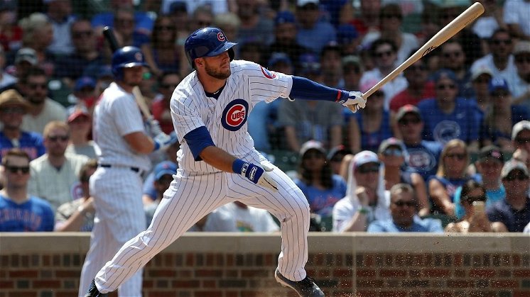Cubs third baseman David Bote has hit some rather impressive home runs in his rookie season. (Photo Credit: Dennis Wierzbicki-USA TODAY Sports)