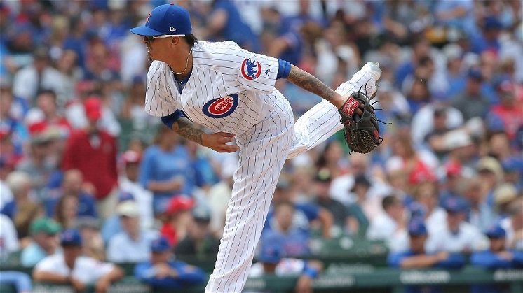 Newly acquired middle reliever Jesse Chavez tossed two scoreless innings in his Cubs debut. (Photo Credit: Dennis Wierzbicki-USA TODAY Sports)