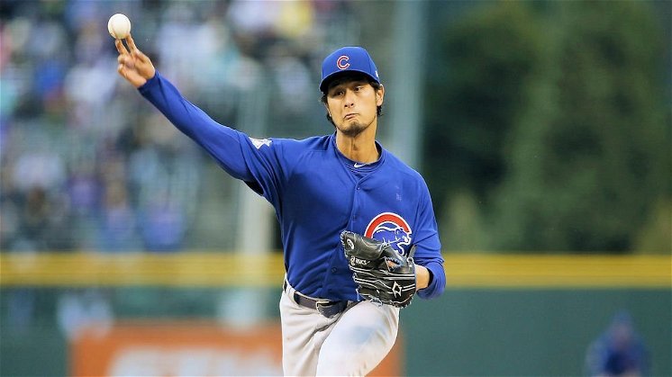 Yu Darvish may look graceful while pitching, but base-running is a different story. (Photo Credit: Russell Lansford-USA TODAY Sports)
