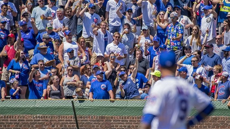 Cubs fans are known for their passion, but one fan may have taken his passion a little too far. (Photo Credit: Patrick Gorski-USA TODAY Sports)