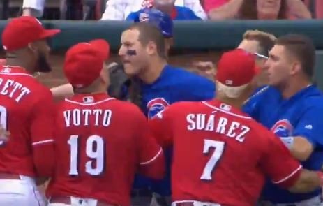 Rizzo was standing up for Baez