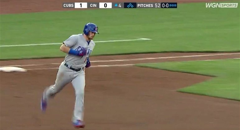 Ian Happ hit the 14,000th home run in Chicago Cubs history.