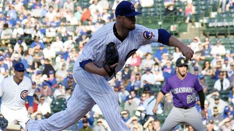 Cubs beat Rockies for fifth straight win, move to first place in NL Central