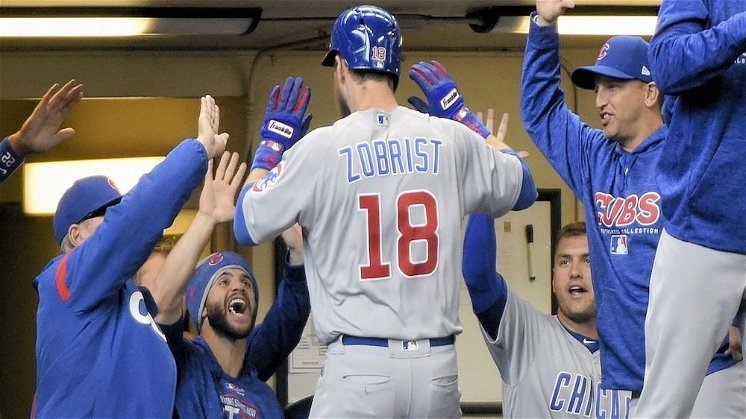 Veteran Chicago Cubs utility man Ben Zobrist is on track to return to big-league action this weekend. (Credit: Benny Sieu-USA TODAY Sports)