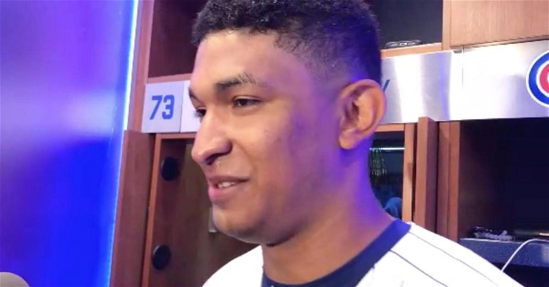 Adbert Alzolay was ecstatic after pitching at a high level in his MLB debut.