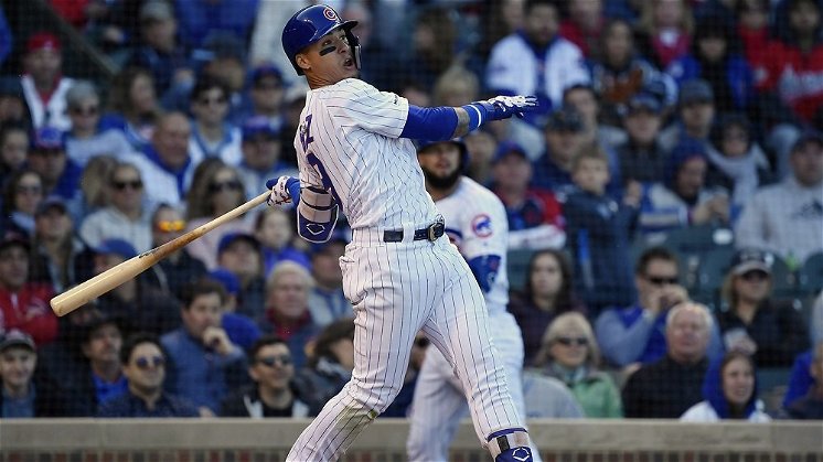 Javier Baez went yard for the 14th time this season. (Credit: Quinn Harris-USA TODAY Sports)