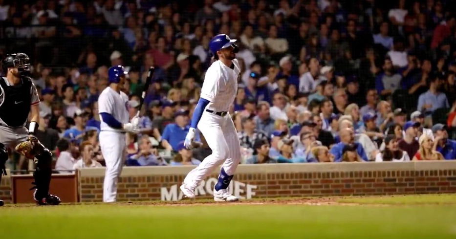 Kris Bryant channeled his inner Roy Hobbs when he crushed a dramatic 2-run home run on Wednesday night.