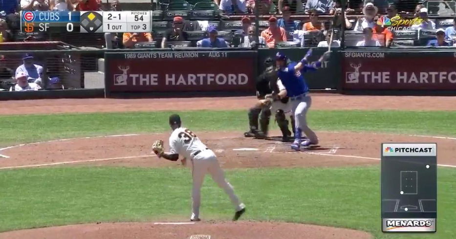 Kris Bryant made a controversial ruling regarding a ground-rule double a moot point by going yard.