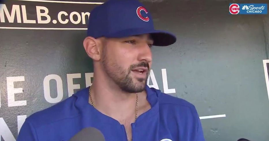 Nicholas Castellanos paid tribute to his young son's birthday by way of his new jersey number.