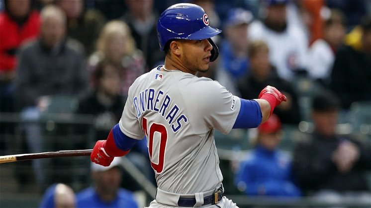 Willson Contreras went yard for the second time on Wednesday with a 444-foot blast. (Credit: Jim Cowsert-USA TODAY Sports)