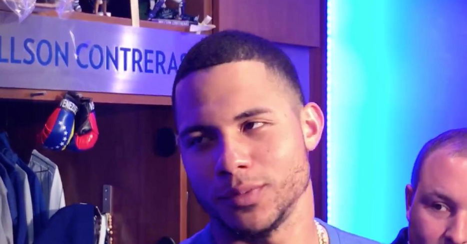 Willson Contreras told the press that his squabbling with Tyler Flowers 