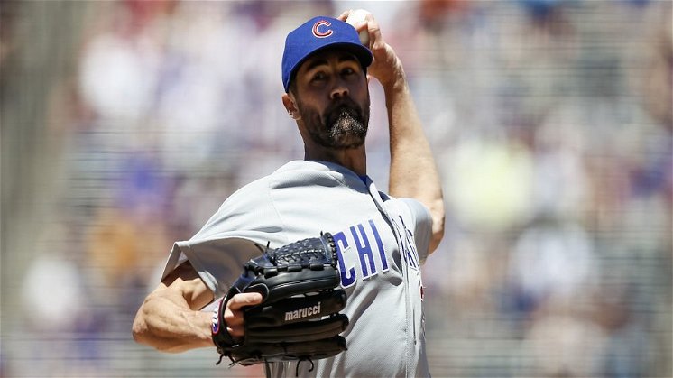 Cole Hamels tabbed a milestone strikeout on Tuesday. (Isaiah Downing-USA TODAY Sports)