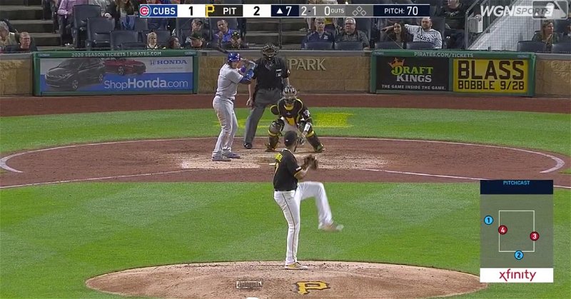 Chicago Cubs third baseman Ian Happ went yard while playing in his hometown of Pittsburgh.