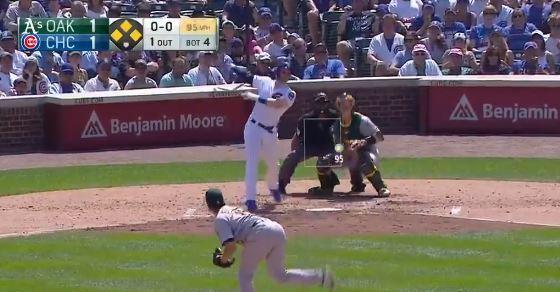 WATCH: Ian Happ smacks grand slam vs. A's