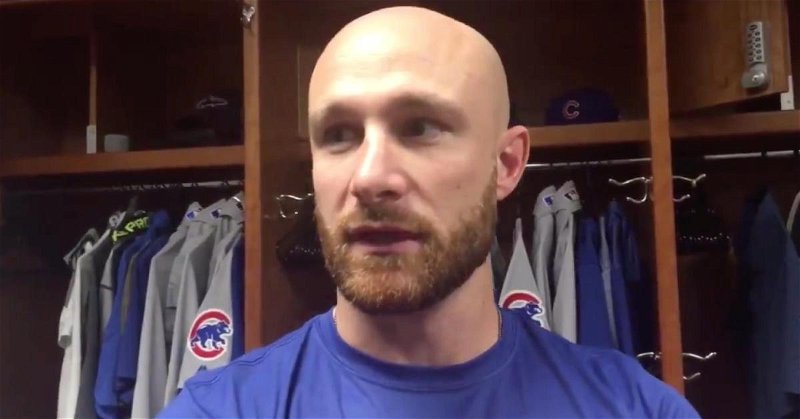 Veteran catcher Jonathan Lucroy spoke to the press prior to playing his first game with the Chicago Cubs.