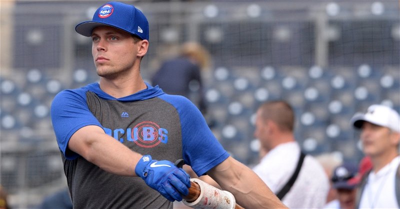 Chicago Cubs middle infielder Nico Hoerner aims to spend the offseason completing his bachelor's degree at Stanford University. (Credit: Jake Roth-USA TODAY Sports)