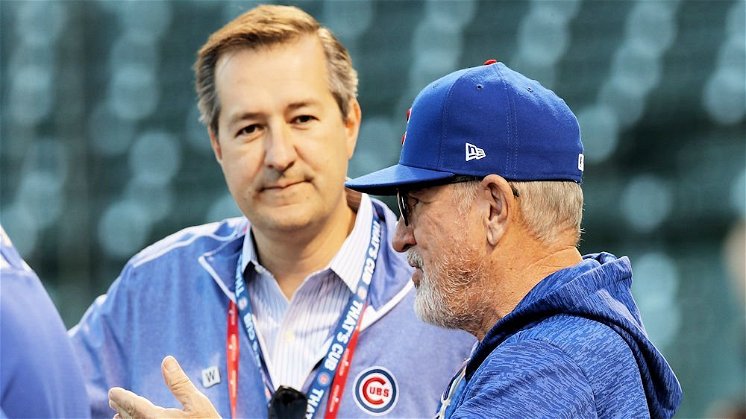 Chairman of the Chicago Cubs Tom Ricketts connected with Cubs fans by passing out hot dogs in the Wrigley Field bleachers. (Credit: Jim Young-USA TODAY Sports)