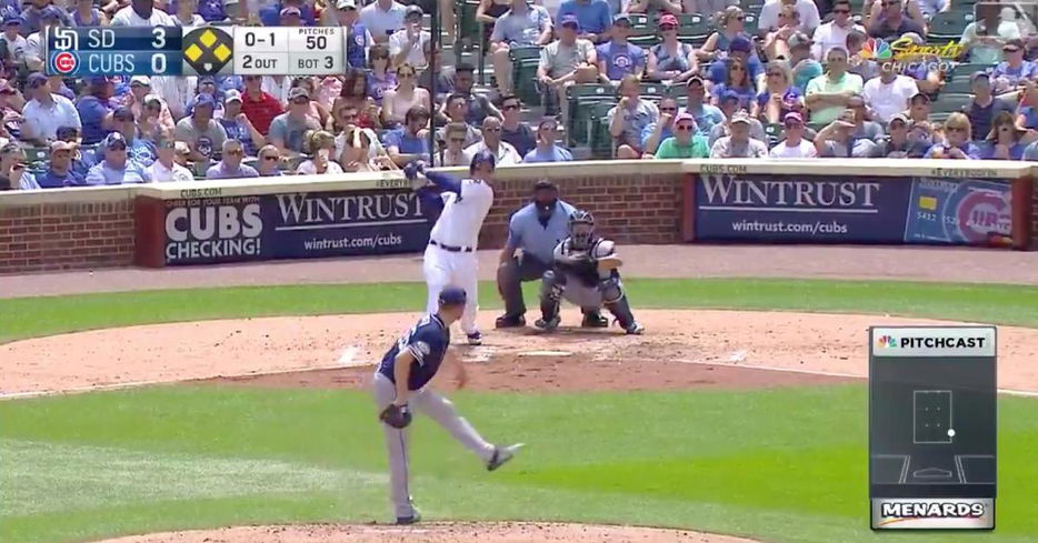 Chicago Cubs first baseman Anthony Rizzo's first home run in over a month came in the form of a go-ahead grand slam.