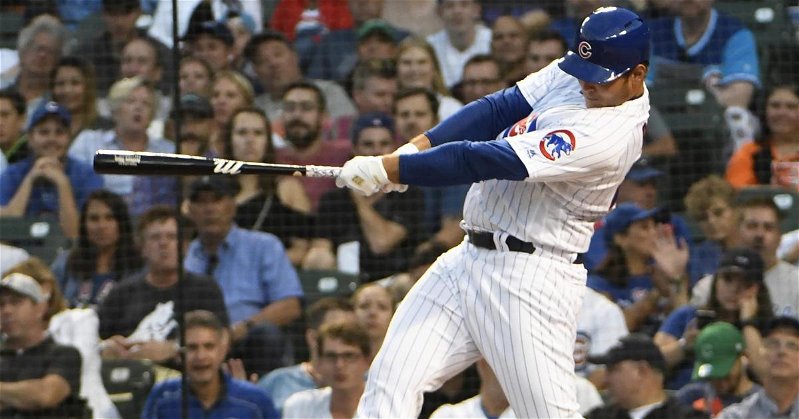 On Monday, Anthony Rizzo went yard for the third time on the season. (Credit: David Banks-USA TODAY Sports)