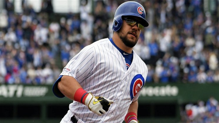 Kyle Schwarber wasted no time in going yard. (Credit: David Banks-USA TODAY Sports)