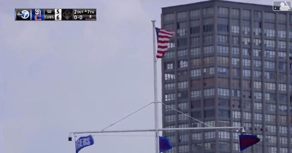 A breeze blowing through Wrigley Field earned itself a standing ovation on a sweltering Saturday afternoon.