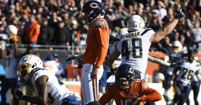 Kicking woes return for Bears in sickening defeat versus Chargers