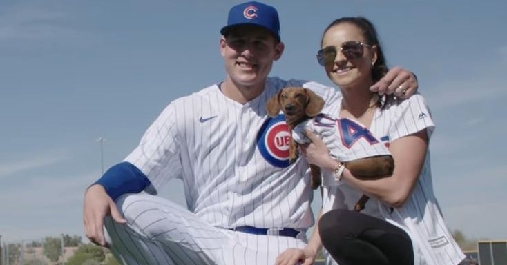 WATCH: Cubs players bring their cute dogs to Spring Training