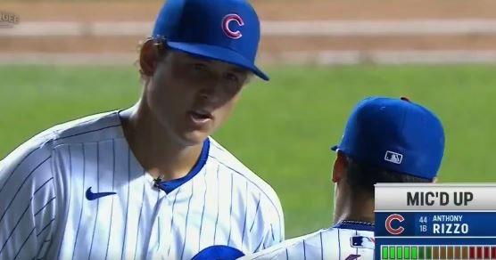 Anthony Rizzo was mic'd up by Marquee Sports Network