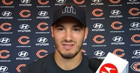 Mitch Trubisky spoke with the media Tuesday