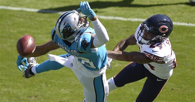 Bears force three turnovers, hang on for gritty win over Panthers