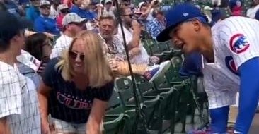 Alzolay made a nice memory for one young Cubs fan