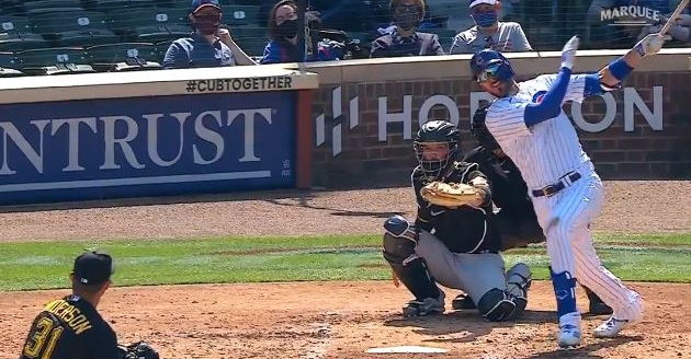 WATCH: Kris Bryant crushes his first homer of season