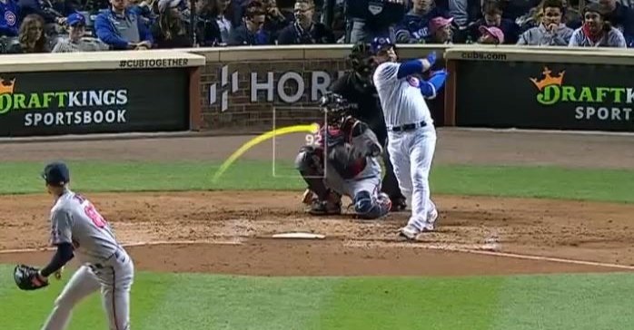 Contreras crushed a homer on Tuesday night