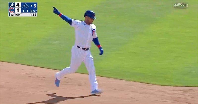 Cubs catcher Willson Contreras hammered a no-doubter out of the Friendly Confines.