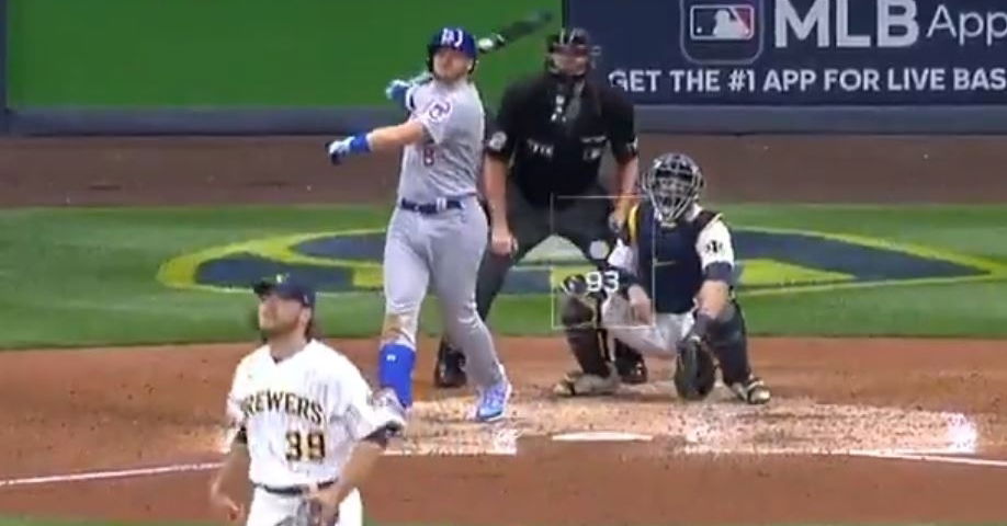 WATCH: Ian Happ crushes two-run bomb vs. Brewers