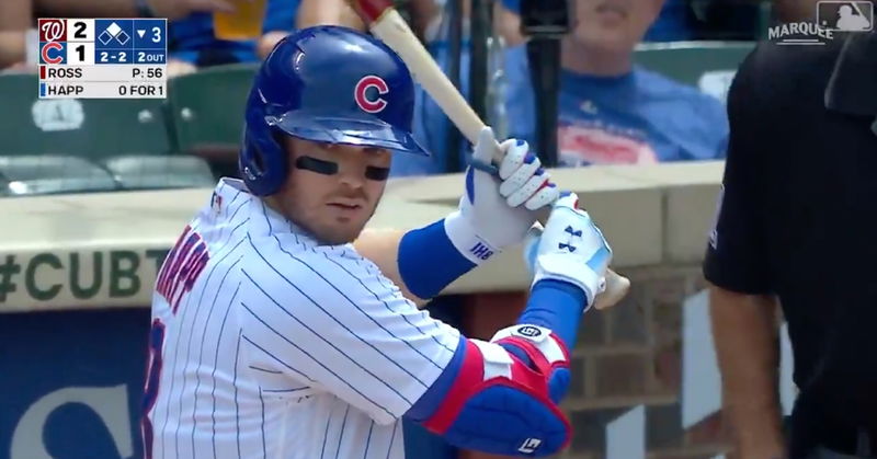 Ian Happ's go-ahead two-run shot in Thursday's tilt left the bat at 99.4 mph and 25 degrees.