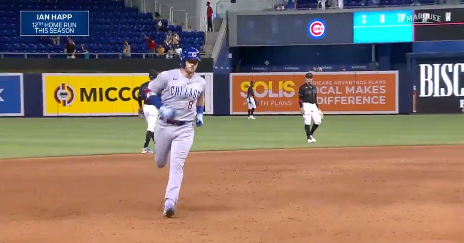Not long after Frank Schwindel powered out on a lengthy round-tripper at LoanDepot Park, Ian Happ hit a moonshot of his own.