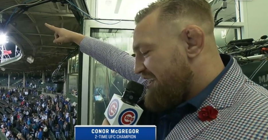 McGregor had a fun night at Wrigley Field