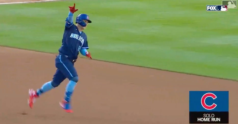 True to form, Joc Pederson had fun rounding the bases after going yard for the ninth time on the year.