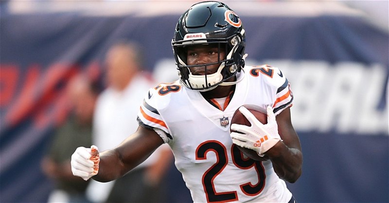 Bears running back Tarik Cohen lost his twin brother, Tyrell, in a tragic accident. (Credit: Vincent Carchietta-USA TODAY Sports)