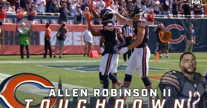 Robinson registered his 40th career touchdown vs. Bengals