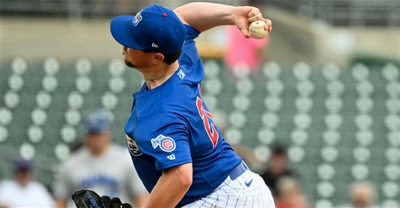 Leiter is back in the majors (Photo via Iowa Cubs)