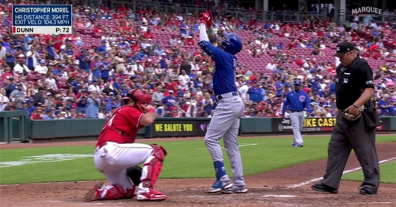 Morel had a solo homer to give the Cubs the lead in the fourth inning