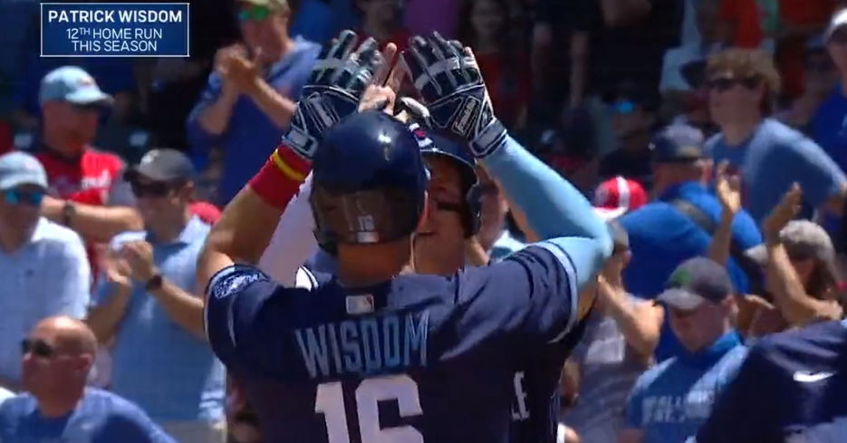 WATCH: Patrick Wisdom launches three-run homer against Cardinals