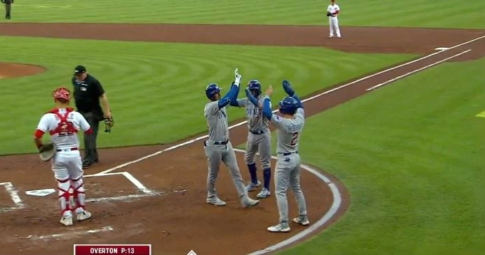 WATCH: Cody Bellinger crushes his first homer as a Cubs player