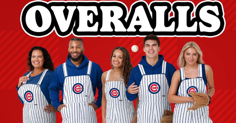 FIRST LOOK: Chicago Cubs Pinstripe Bib Overalls