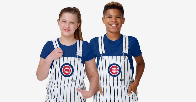 FIRST LOOK: Chicago Cubs Youth Plaid Bib Overalls